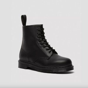 Dr Martens 1460 Mono Smooth Leather Lace Up Boot Black Size 9